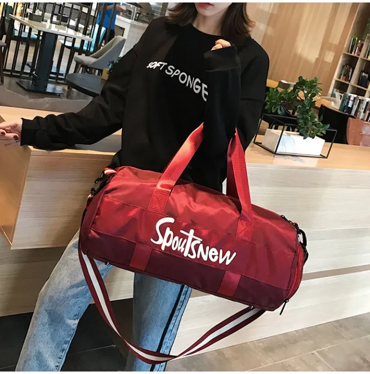 BA05824_1.webp Portable yoga short cylinder shoulder fitness travel bag - Image 1